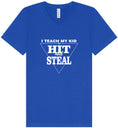 Load image into Gallery viewer, Hit and Steal Unisex V-Neck Shirt