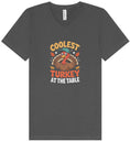 Load image into Gallery viewer, Coolest Turkey at the Table Unisex V-Neck Shirt