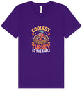 Load image into Gallery viewer, Coolest Turkey at the Table Unisex V-Neck Shirt