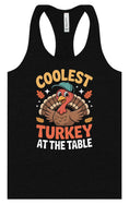 Load image into Gallery viewer, Coolest Turkey at the Table Women's Racerback Tank