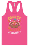 Load image into Gallery viewer, Coolest Turkey at the Table Women's Racerback Tank