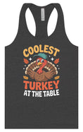 Load image into Gallery viewer, Coolest Turkey at the Table Women's Racerback Tank