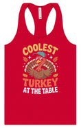 Load image into Gallery viewer, Coolest Turkey at the Table Women's Racerback Tank