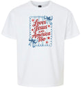 Load image into Gallery viewer, Loves Jesus and America Too Children's Gildan Soft Shirt