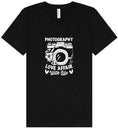 Load image into Gallery viewer, Photography is a Love Affair Unisex V-Neck Shirt
