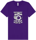 Load image into Gallery viewer, Photography is a Love Affair Unisex V-Neck Shirt