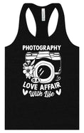 Load image into Gallery viewer, Photography is a Love Affair Women's Racerback Tank