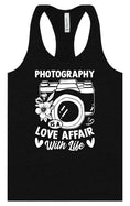 Load image into Gallery viewer, Photography is a Love Affair Women's Racerback Tank