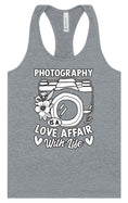 Load image into Gallery viewer, Photography is a Love Affair Women's Racerback Tank