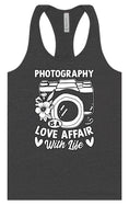 Load image into Gallery viewer, Photography is a Love Affair Women's Racerback Tank
