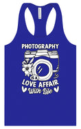 Load image into Gallery viewer, Photography is a Love Affair Women's Racerback Tank
