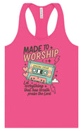 Load image into Gallery viewer, Made to Worship Women's Racerback Tank