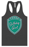 Load image into Gallery viewer, Troop Birthday Girl Women's Racerback Tank