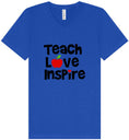 Load image into Gallery viewer, Teach Love Inspire Unisex V-Neck Shirt