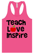 Load image into Gallery viewer, Teach Love Inspire Women's Racerback Tank