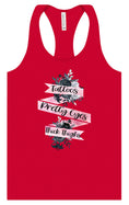 Load image into Gallery viewer, Tattoos, Pretty Eyes, Thick Thighs Women's Racerback Tank