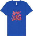 Load image into Gallery viewer, Love Like Jesus Unisex V-Neck Shirt