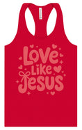 Load image into Gallery viewer, Love Like Jesus Women's Racerback Tank