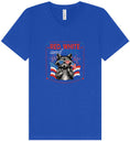 Load image into Gallery viewer, Red, White, Feral Unisex V-Neck Shirt