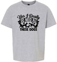 Load image into Gallery viewer, Really Do Need All These Dogs Children's Gildan Soft Shirt