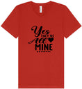 Load image into Gallery viewer, Yes They're All Mine Unisex V-Neck Shirt