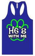 Load image into Gallery viewer, Neon Paws He's With Me Women's Racerback Tank