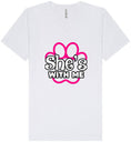 Load image into Gallery viewer, Neon Paws She's With Me Unisex V-Neck Shirt