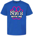 Load image into Gallery viewer, Neon Paws She's With Me Children's Gildan Soft Shirt