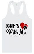 Load image into Gallery viewer, Cutesy She's With Me Women's Racerback Tank