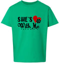 Load image into Gallery viewer, Cutesy She's With Me Children's Gildan Soft Shirt