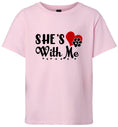 Load image into Gallery viewer, Cutesy She's With Me Children's Gildan Soft Shirt