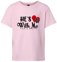Load image into Gallery viewer, Cutesy He's With Me Children's Gildan Soft Shirt