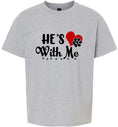 Load image into Gallery viewer, Cutesy He's With Me Children's Gildan Soft Shirt