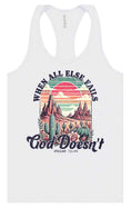 Load image into Gallery viewer, God Doesn't Fail Women's Racerback Tank