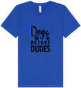Load image into Gallery viewer, Dogs Before Dudes Unisex V-Neck Shirt