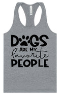 Load image into Gallery viewer, Dogs Are My Favorite People Women's Racerback Tank
