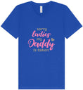 Load image into Gallery viewer, Daddy is Taken Unisex V-Neck Shirt