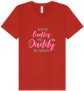 Load image into Gallery viewer, Daddy is Taken Unisex V-Neck Shirt