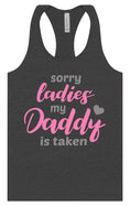 Load image into Gallery viewer, Daddy is Taken Women's Racerback Tank