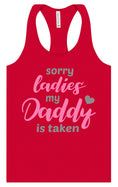 Load image into Gallery viewer, Daddy is Taken Women's Racerback Tank