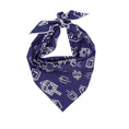 Load image into Gallery viewer, Hanukkah Dog Bandana with Dreidels on Blue Cotton - Southlake Paws