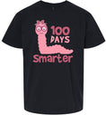 Load image into Gallery viewer, 100 Days Smarter Pink Worm Children's Gildan Soft Shirt
