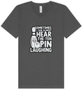 Load image into Gallery viewer, Ten Pin Laughing Unisex V-Neck Shirt