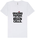 Load image into Gallery viewer, Grading Papers, Losing Brain Cells Unisex V-Neck Shirt