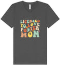 Load image into Gallery viewer, Licensed to Love Foster Mom Unisex V-Neck Shirt