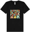 Load image into Gallery viewer, Licensed to Love Foster Mom Unisex V-Neck Shirt