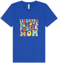 Load image into Gallery viewer, Licensed to Love Foster Mom Unisex V-Neck Shirt