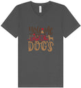 Load image into Gallery viewer, You, Me, and the Dogs Unisex V-Neck Shirt