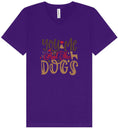 Load image into Gallery viewer, You, Me, and the Dogs Unisex V-Neck Shirt