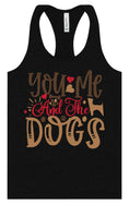 Load image into Gallery viewer, You, Me, and the Dogs Women's Racerback Tank